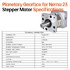 YEJMKJ Ratio 10:1 Planetary Gearbox for Nema 23 Stepper Motor