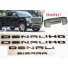 GMC OVERLAY Matte Black DENALI HD DENALI SIERRA Emblem 2020+GMC