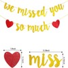We Missed You So Much Banner Set - Gold Glitter