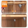20PCS Clear 5mm Plastic Shelf Support Pegs - Locking Cabinet
