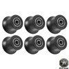 6-Pack Rolling Seat Trolley Wheels, Sliding Bracket Rollers for Bowflex