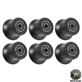 6-Pack Rolling Seat Trolley Wheels, Sliding Bracket Rollers for Bowflex Sport - Compatible with Blaze, PR1000, Ultimate 2, Classic, Elite, Motivator 2, Conquest, Schwinn Comp, and Revolution