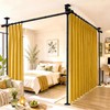 AKTOP Extra Long Room Divider Tension Curtain Rod, Adjustable 3.5-11ft(H)