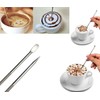 Txibikn 2 Pack Stainless Steel Coffee Art Pen Set -