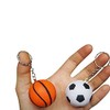 Mini Foam Squeeze Sports Ball with Keychain, 24 Counts Mixed