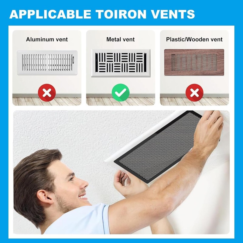 6 PCS Magnetic Vent Covers - 7"x11" Magnetic Air Vent