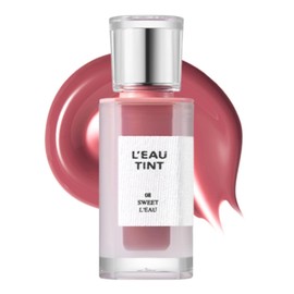 BBIA L’EAU Tint – Glossy & Glow Lip Stain, Watery Lip Tint, Non-Sticky, High Shine Finish, Long-lasting, Moisturizing, Lightweight, Natural, Daily Use, Vegan, Korean Lip Makeup (08 SWEET L'EAU)