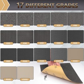 Premium 120 Grit Wet Dry Sandpaper Sheets 9"x11" - 12 Pcs | Imported Flexible Backing, Black Silicon Carbide Abrasive | for Woodworking, Automotive & DIY Projects