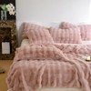 YeyeCyrilze Bubble Blanket Faux Fur Blanket Cuddly Blanket Fluffy Fluffy