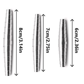 6 Pcs Spring for Secateurs, Stainless Steel Garden Shears Spring 6 cm 7 cm 8 cm, Replacement Spring for Tree Flowers Scissors Spare Parts Garden Tools Improvement Cutting Performance
