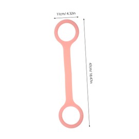 GRIRIW Puller Yoga Band Exercise Stretch Bands Back Exercise Equipment Resistance Bands Weight Training Flat Resistance Bands Shoulder Exercise Equipment Yoga Tension Rope Pink Silica Gel