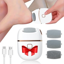 Lima Pies Electrica, Exfoliador Eléctrico Para Pies, Viene con Rodillos | Eléctrica Callos Pies Eliminar con 4 Rodillos de Recambio Quita Durezas, Electrica Limador de Durezas Quitar para Callos