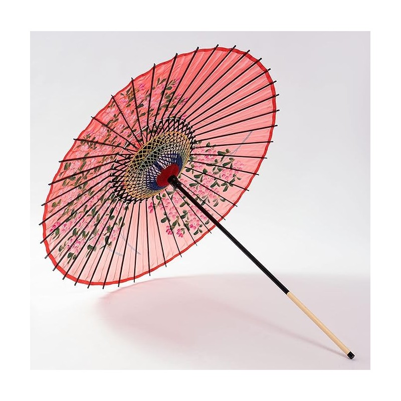 山本竹細工屋 （YAMAMOTOTAKIZAYIKUYA) Japanese Umbrella Silk Umbrella Sakurae Sequel Pattern Dance
