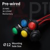 APIELE 12mm Momentary Push Button Switch Mini Round Switch Waterproof