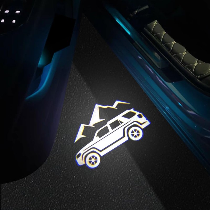 2 PCS Car Door Logo Lights Compatible for 4Runner 2010-present