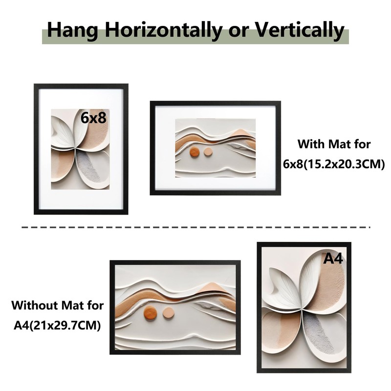 Scholar Tree A4 Frame Black A4 Picture Frame Wood with