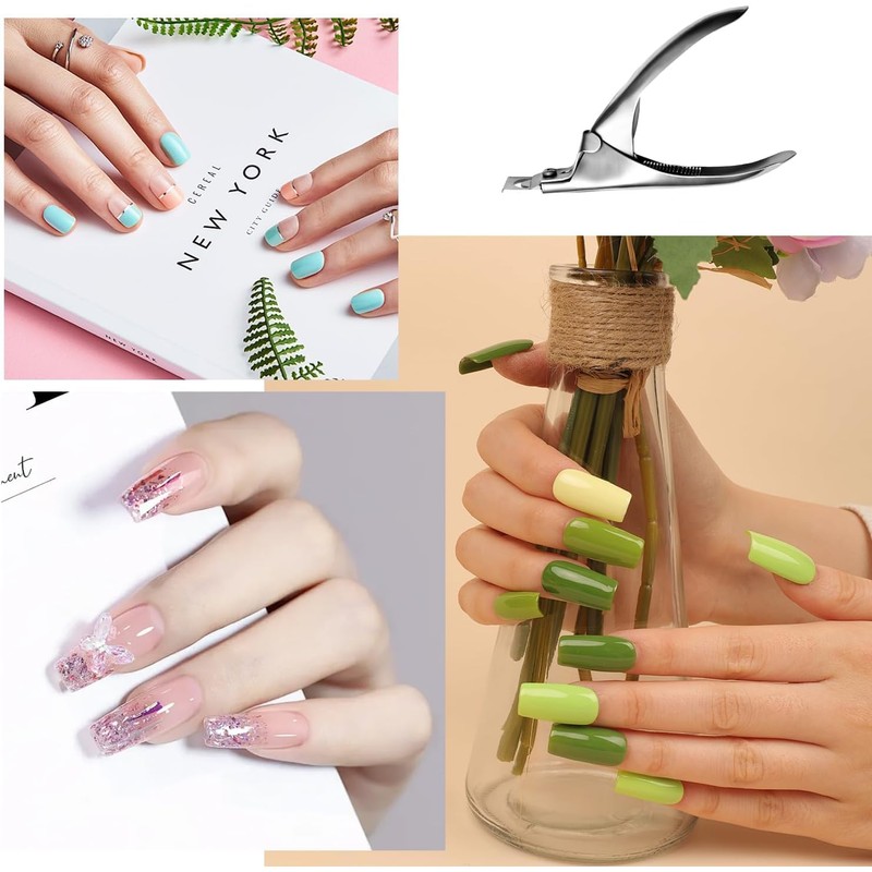 Stainless Steel False Nail Tip Clipper – Professional Acrylic Nail