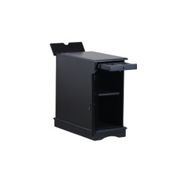 Powell Furniture Butler Accent Table, Black, Small,