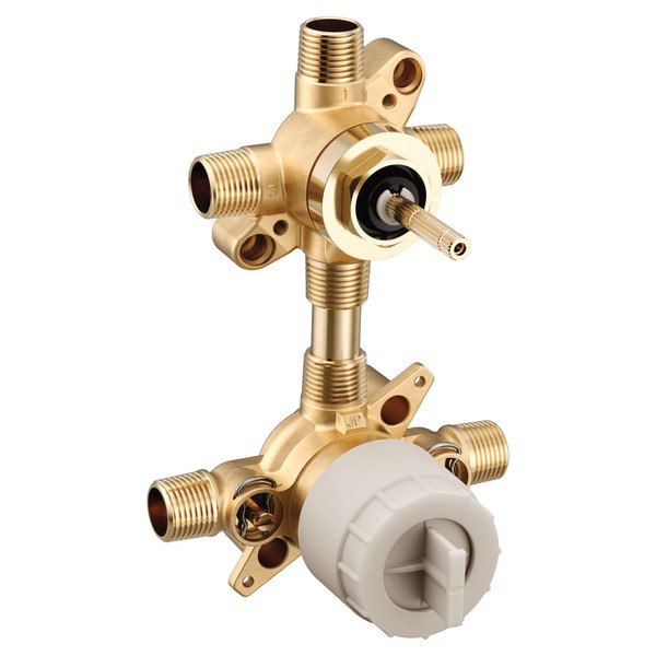 Moen M-CORE 3-Series Shower Mixing Valve with 2 or 3 Function Integrated Transfer Valve with CC/IPS Connections and Stops, U232CIS