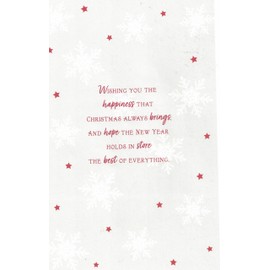 Extra Large Mum Christmas Card with Teddy Bear Design, 8 Page Insert, 30.5 x 20.3 cm