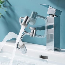 Aireador Extensor de Grifo Giratorio, Extensor de Grifos Universal de Gran Ángulo Giratorio Grifo Universal de Filtro de Salpicaduras para Baño de Cocina