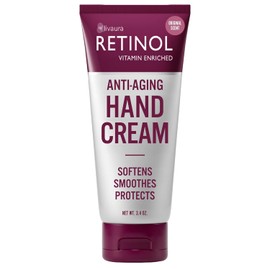 Retinol Hand Cream for Women Anti Aging Moisturizing Treatment for Dry Hands Nails and Cuticles with Vitamin A Smooth Soft Skin Care
