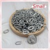 MKCYD 10Pcs Oval Clasp Tiny Carabiner Necklace Clasps and Closures