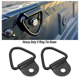 Be In Your Mind 5Pcs V Ring Tie Down Ring Anchor Lashing Rings V-Ring Anchors Accessories for Utility Trailers Enclosed Trucks SUVs Boats Steel