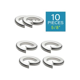 IMScrews 5/8" Spring Lock Washers 304 Stainless Steel Washers Pack of 10