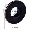 BWE Oil Rubbed Bronze Sink Basin Trim Overflow Cover Brass