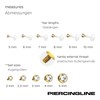 PIERCINGLINE PTFE Labret with Thread Titanium Attachment Crystal 2 mm