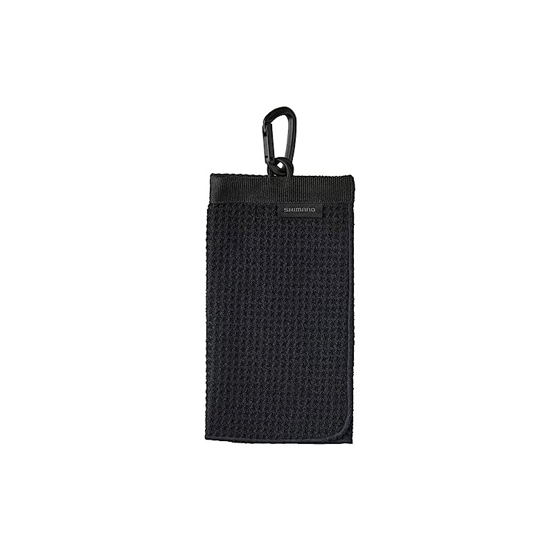 Shimano AC-038W Microfiber Carabiner Towel, Black