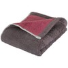 DAIRY PRAIRIE Reversible Face Towel, Charcoal Gray/Dusty Pink, Made in