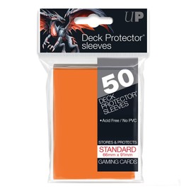 Ultra-Pro Orange Deck Protectors (Sleeves) 50-Count for Standard Sized Trading Card (UPR82673)
