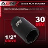 ABN Axle Nut Socket, 30mm, 1/2in Drive, 6 Point –