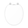 Gerber Round Front Toilet Seat with Cover, Soft Close, No