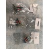 HUFT 3 Packs Of 3, 2-1/8” Blue Clear Glitter Shrimp