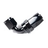 System1 Designs -8AN Black Anodized Swivel 90 Degree Hose End