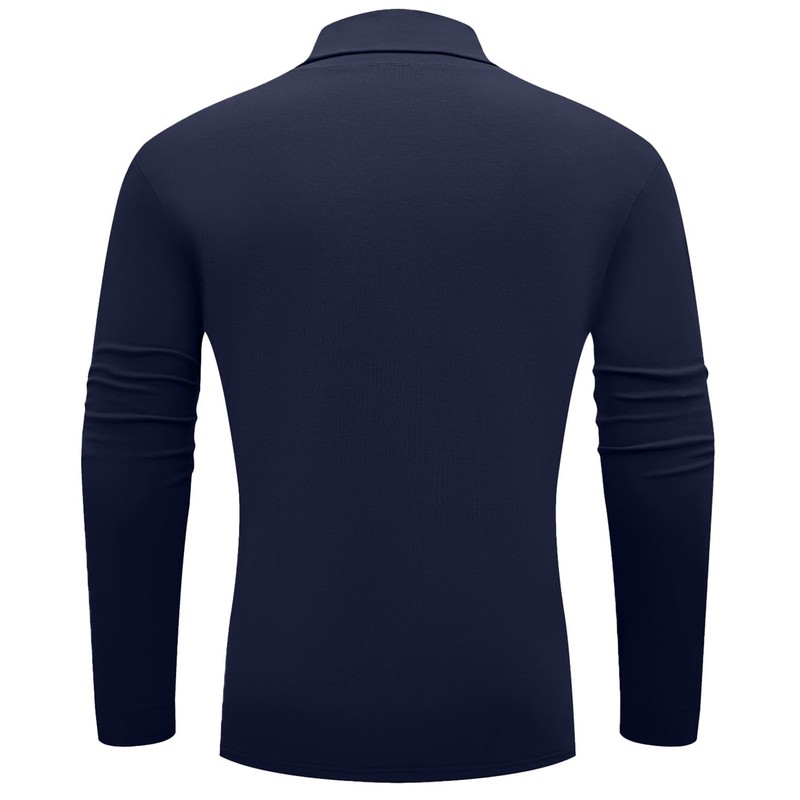 Sailwind Men's Thermal Pullover Sweater with Lightweight Turtleneck and Long