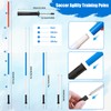 6 Pcs Pole Bending Poles for Horses with Bag, 6FT
