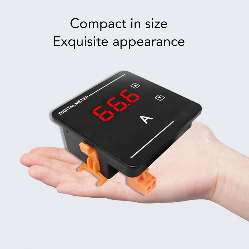 Digital Ammeter, Digital Display AC Current Indicator, 1-120A Measurement Range,