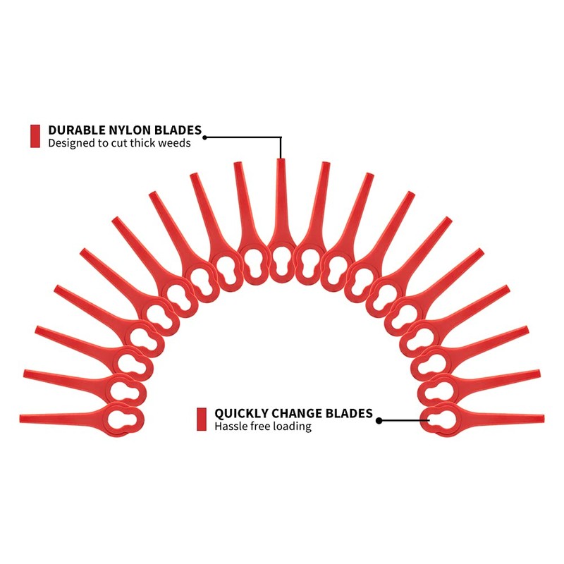 FourShow Pack of 50 Replacement Blades Compatible with Ferrex Strimmer