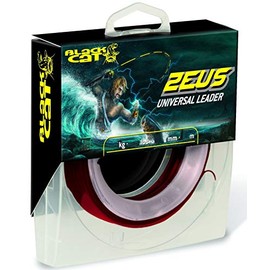 Black Cat Premium Zeus Universal Leader Almost Indestructible Leader Catfish Fishing Accessories Fishing Line, Red, 1.10 mm / 165 kg