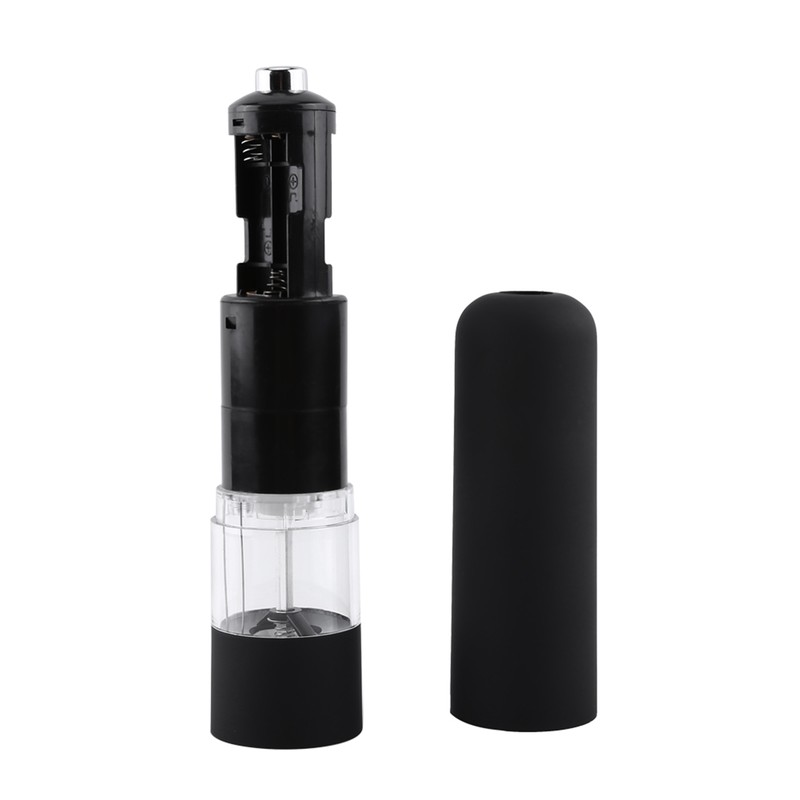 Fashion Black Electric Pepper Herb Mill Salt Spice Grinder Muller