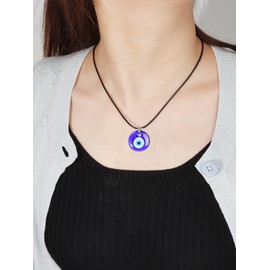 YANCHUN Evil Eye Necklace Turkish Evil Eye Pendant Necklace for Women Men Ojo Turco Lucky Protection Jewelry Gift for Women Men