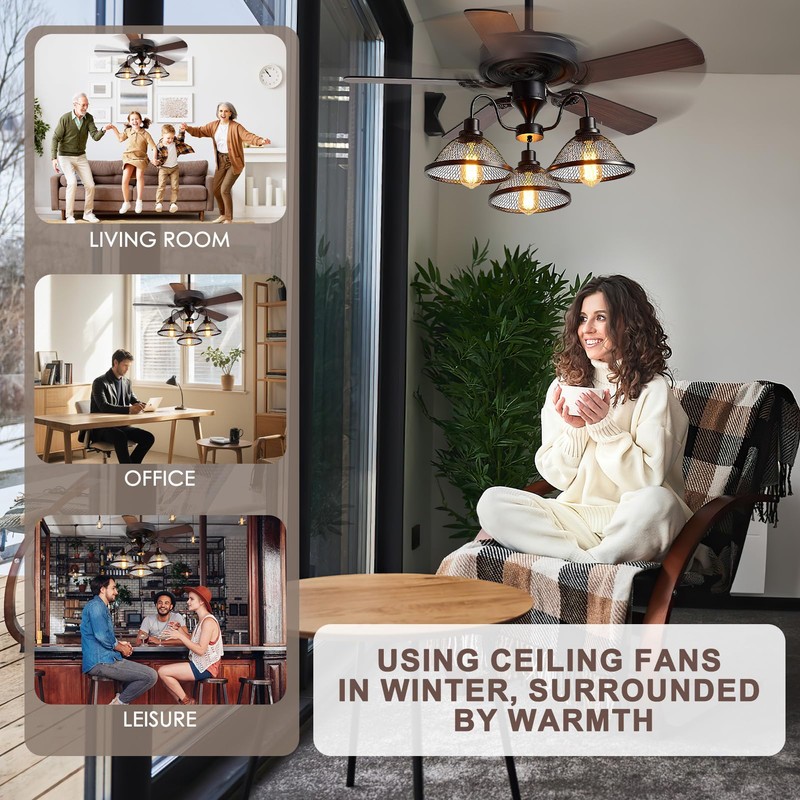 Ceiling Fan Remote Control Kit, Dimmer, AC Motor 3-Speed Becomes