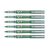 Pilot Pack of 6 Hi-TechPoint V7 Begreen Liquid Ink Rollerball
