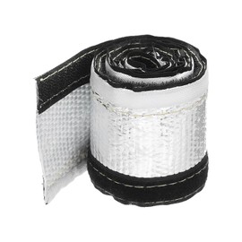 QUARKZMAN 1.5 mm Heat Protection Aluminium Sleeve 3/8 Inch ID x 3.2 ft Aluminium Metal Fibre Heat Protection for Fuel Lines Cable Electrical Wiring