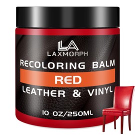 Leather Recoloring Balm Leather Color Restorer for Couches,Leather Dye Paint Leather Color Restorer Leather Fade Scratch Repair for Car Seats Furniture Shoes Boots Purse Jacket Belt Gloves (Red)
