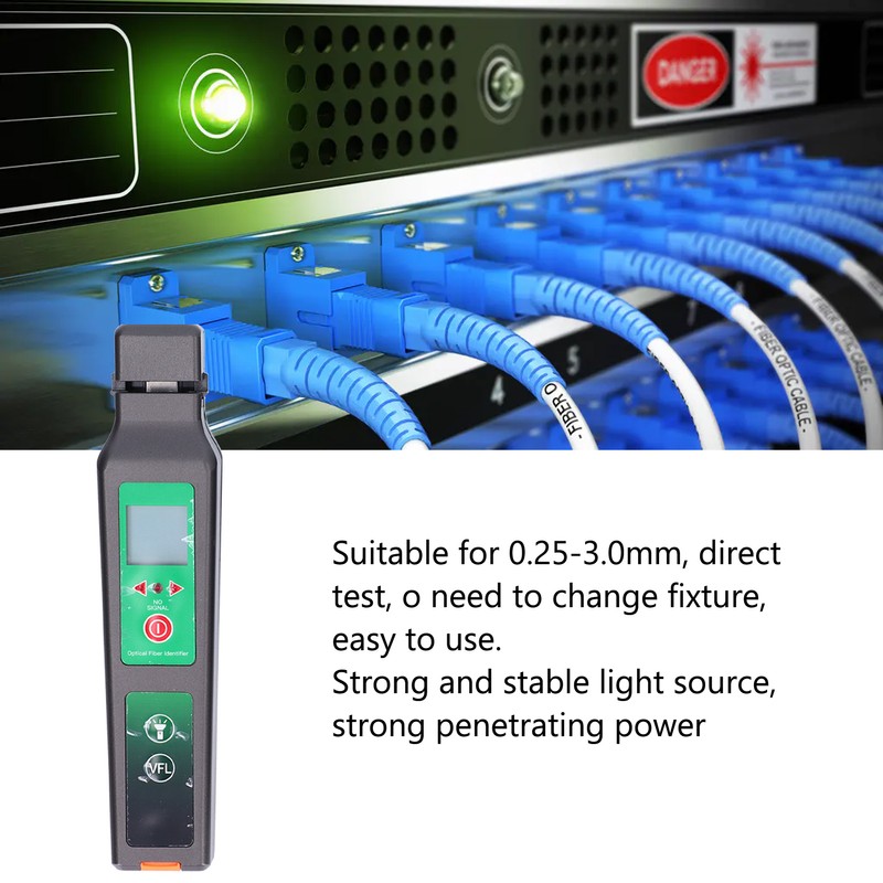Optical Fiber Identifier VFL Handheld Optical Fiber Detector with LED